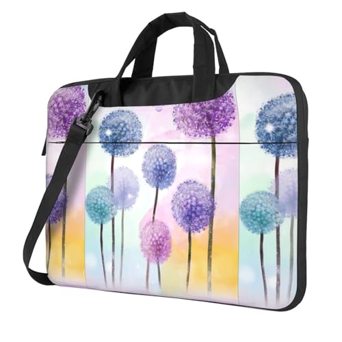 Sac à bandoulière pour ordinateur portable fleuri protégeant votre PC durant vos trajets