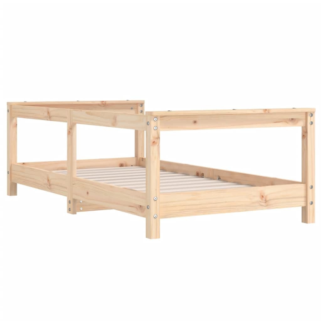 vidaXL Estructura de Cama para niños Madera Maciza de Pino 70x140 cm