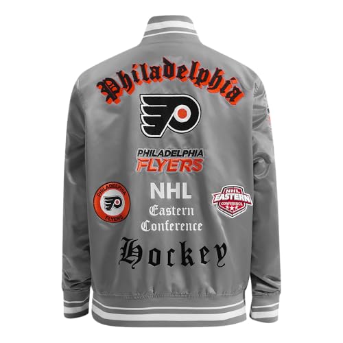 Image of Pro Standard Mens NHL Old English Satin Jacket