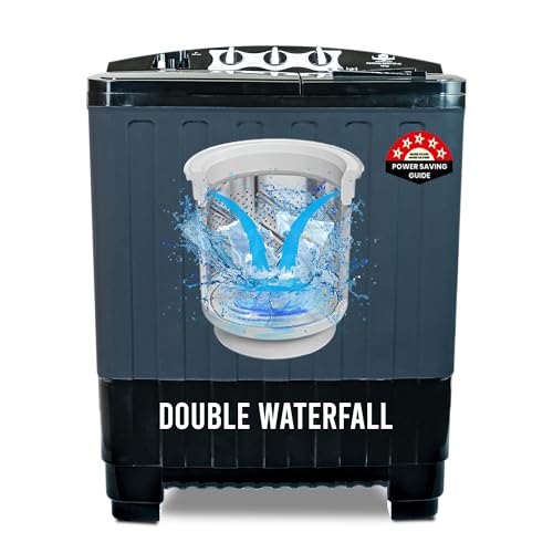 Image of Power Guard 7.5Kg Semi Automatic Top Loading Washing Machine (PG75WM-BKGY-OP-IK,Black Grey)