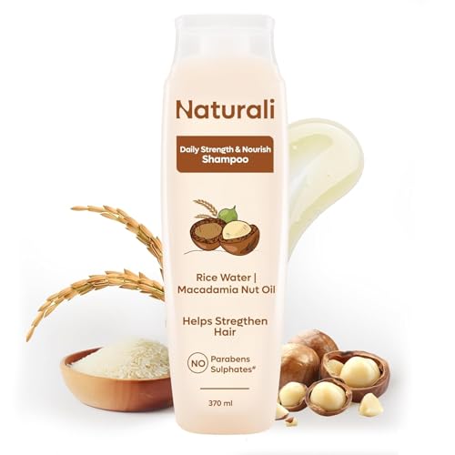 Image of Rice Water Shampoo for Frizzy and Dry Hair | With Rice Water | Sulphate Free | For Women | Clarifying Shampoo | Paraben Free | 370 ml