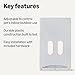 Amazon Basics Adjustable Plastic Dog and Cat Door with Easy Installation, Large, 20.00