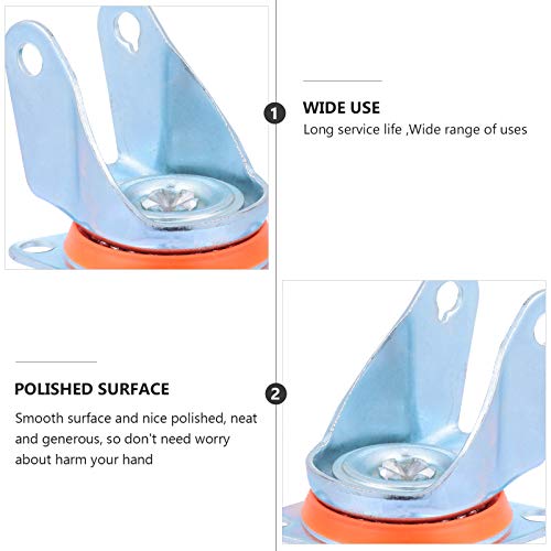 POPETPOP Suporte de Roda Universal 4Pcs Rotativo Giratório Suporte de Rodízio Suporte de Rodízios Em