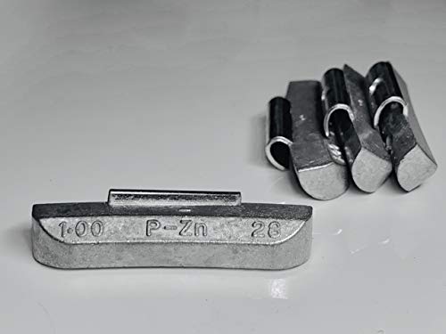 100 Pieces Clip On Wheel Weights Made Of Zinc .25 .50 .75 1.0 (25 Each) For Steel Rims. This Is P Type #TOP4