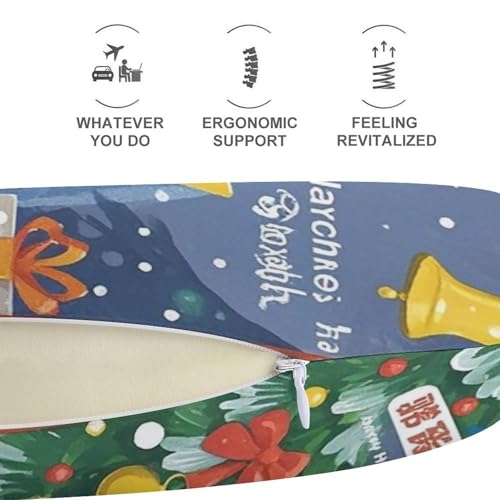 Almohada de viaje espuma viscoelástica tamaño único miniatura 5