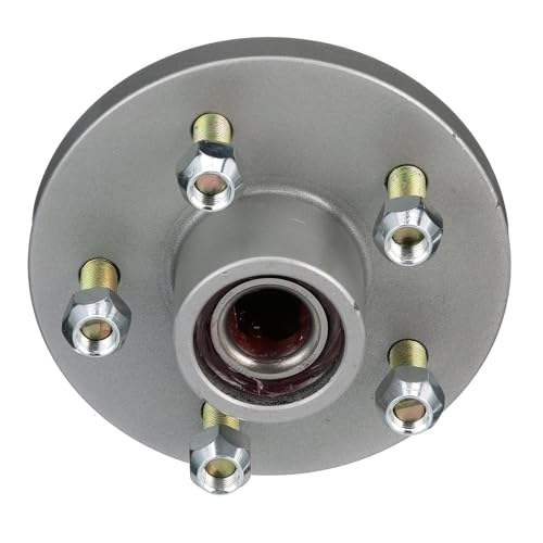 Seachoice Trailer Wheel Hub, 1-3/8 in. X 1-1/16 in. Axle, 5 Lug, Galvanized, Pregreased Grey