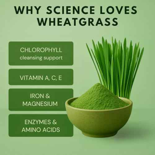 Image of Earthen Story Certified Organic Wheatgrass Powder (200g) | Lab Tested for 270+ Pesticides | Natural Detox, Energy & Glowing Skin | Vegan, Non-GMO Chlorophyll Superfood