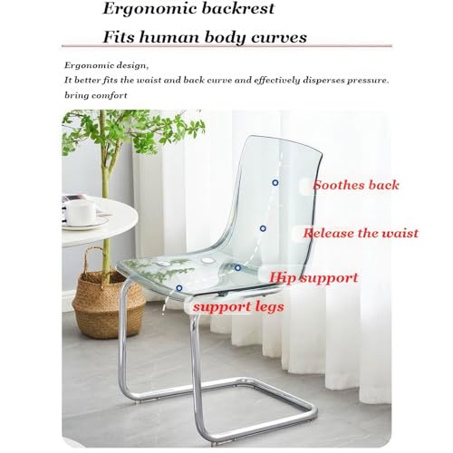 Chaise en acrylique transparente : la solution gain de place pour petits salons