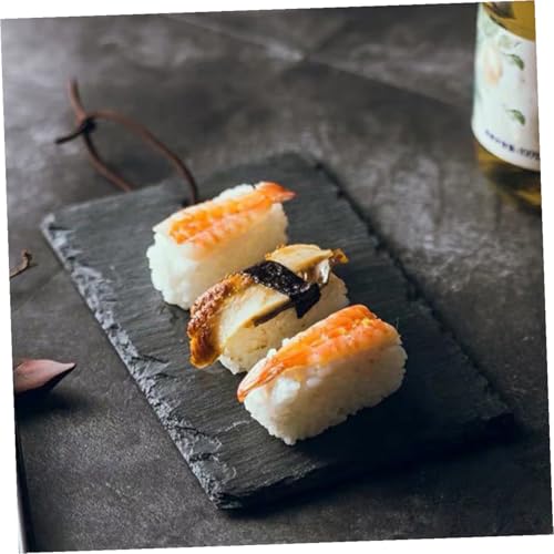 Platos aislantes negros para sushi 2 piezas miniatura 5