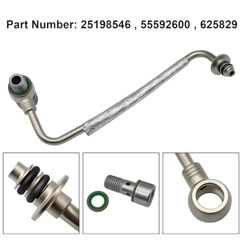 Image of SecosAutoparts 4Pcs Turbo Oil Return Drain & Oil Feed Pipe Kit Compatible with Buick Encore Compatible with Chevy Cruze Sonic Trax 2013-2019 1.4L L4# 55592600 25198546 25200947 55587854