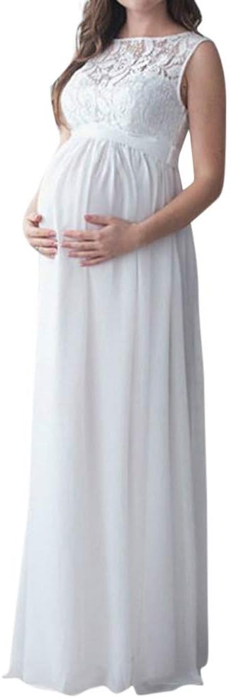 Maternity Dress for Women,Pregnancy Dress,Pregnant Women Lace Long Maxi Dress Maternity Gown Photography Props Clothes,Maternity Dress Long Maternity Dress for Photoshoot