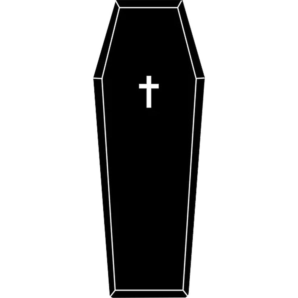 Lpitoy Style1 Halloween Coffin Area Rug Bath Mat, Gothic Cross Coffin Carpet Non-Slip Rug Floor Mats For Kitchen Bedroom Living Room