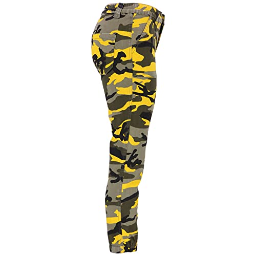 Women's Casual High Waisted Elastic Denim Pants Camouflage Skinny Jeans Comfy Wrinkle Free with Pockets2