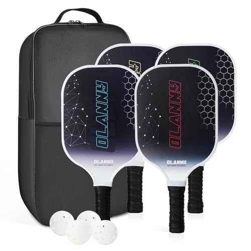 OLANNY Pickleball Paddles - Rackets Face & Polymer