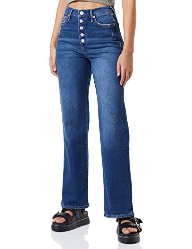 True Religion Damen Bootcut Visible Jeans, Blau, 29W EU
