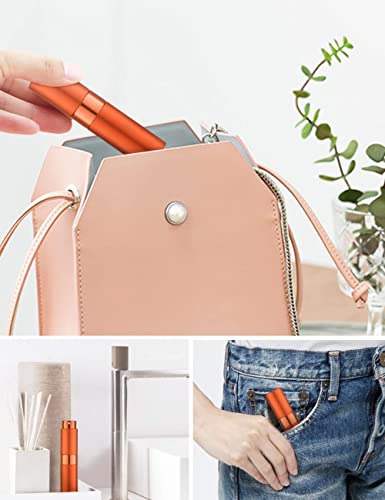 Image of Toureal Travel Perfume Atomiser Refillable, 8ml Atomiser Spray Bottle, 3Pcs | Empty aftershave dispener, twist up cologne decanter, for fragrance,mini pocket size, portable, leak-proof, for men & women