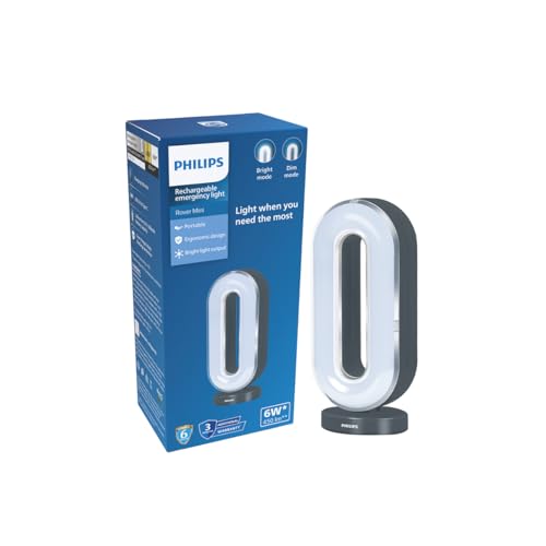 Philips 6W Rover Mini Rechargeable LED Emergency Light | 450 Lumens | 1500mAh Battery | Type-C Fast Charging | 2 Brightness Modes | Up to 1. at ₹599 – Amazon
