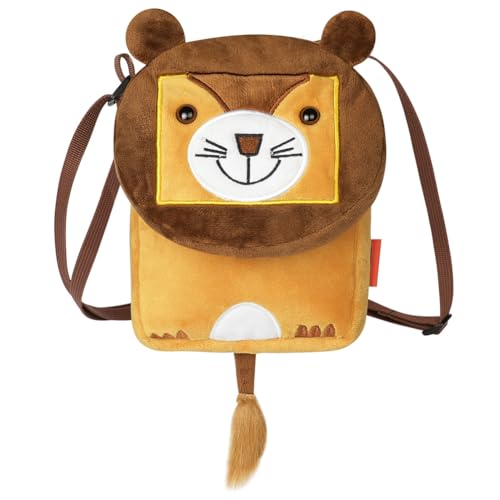 Image of Aomig Toddler Animals Backpack, Nursery Kids Mini Furry Backpack, 3D Cute Lion Crossbody Bag School Bag, Baby Preschool Rucksack