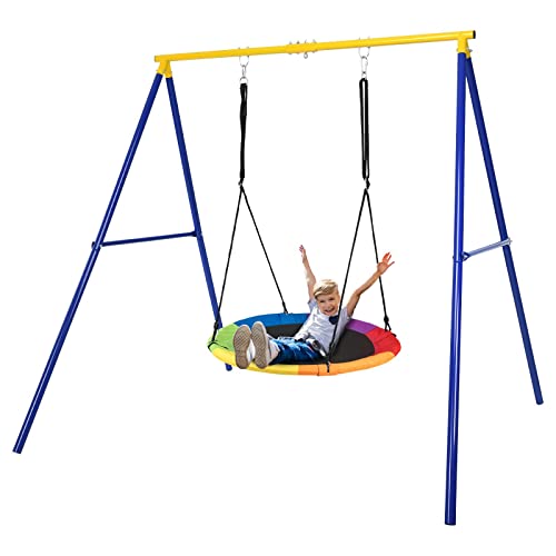 KOMFOTTEU Estructura de Columpio Metal 196x183x185cm