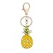YANFANG Llavero PiñA PequeñO para Mujer NiñA Colgante Llave De Fruta Decoracion del Coche Cartera, Diamonda Dragonfly Todo-FóSforo SeñOras Bolso Colgante, Resina Creativa