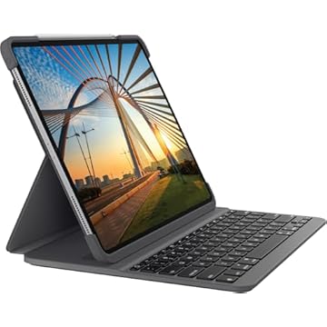 Capa com teclado Logitech Slim Folio Pro para iPad Pro 12.9 3ª e 4ª geração