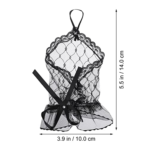 Set of 2 Lace Gloves White Lolita Lace Cuffs Wedding Fingerless Gloves Dress Accessory2