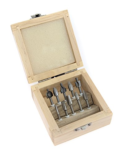 SE 10-Piece Mini Router Bits Set for Dremel Tools - 82210RB