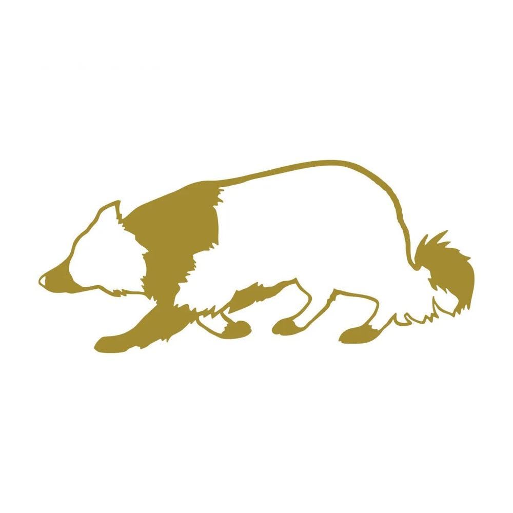 Border Collie Breed Sticker A Must Have Exterior Accessory for Dog Lovers(Gold,15cm)