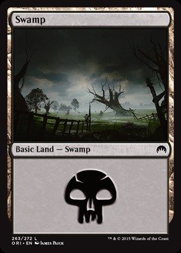 MTG SLP 0033 沼 / Swamp Foil Magic Con A Magic: the Gathering - Swamp (263/272) - Origins - Foil by Magic