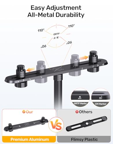 Barre de support de micro stéréo XY ORTF adaptateur filetage support microphone - 3