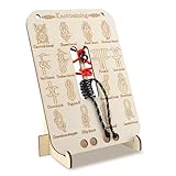 Restynic Learn Knot Training Board with 16 Knotting Methods - Wooden Knot Tying Kit for Outdoor Camping & Sailing