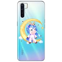Mixroom Cover OPPO A91 In TPU Morbido Con Stampa Leone U802, Custodia Trasparente
