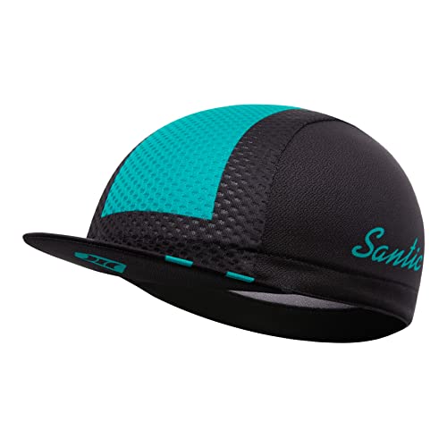Santic Men's Cycling Cap Breathable Helmet Liner Cap Breathable Sweat Absorbent,Green #TOP1