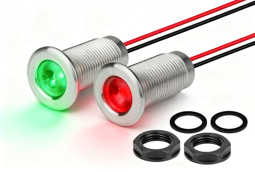 ULITECO Boat Navigation Lights, Marine Boat Nav Lights, Red and Green Bow Lighting, Night Fishing Lights, Deck Lights, IP68 Waterproof LED Lighting for Pontoon Bas Dinghy Jon