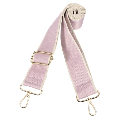 PATIKIL Correa De Bolso Cruzado De 55 Pulgadas De Reemplazo Universal Ajustable De Lona para Bolsos De Mano Guitarra Rosa Claro