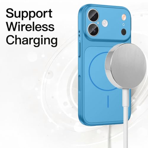 Image of SHINESTAR Converter Case for iPhone 17 | Premium Protective Mag-Safe Cover | iPhone 18 Pro / 18 Pro Max Series Style Design | in-Built Camera Guard | Wireless Charging Compatible - Sky - Blue