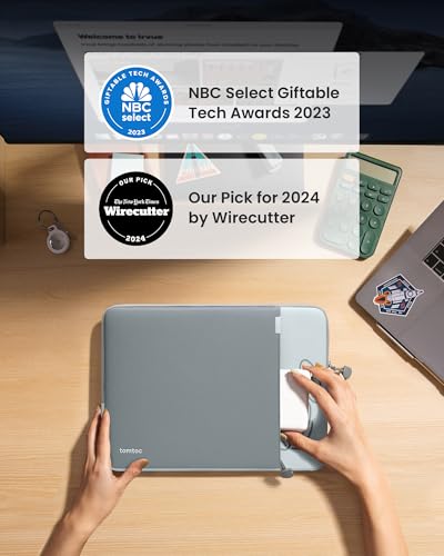 Image of tomtoc 360 Protective Laptop Sleeve for 16-inch MacBook Pro M5 Pro /Max (2026) A3428 A3429, M4 /M3 /M2 /M1 A3403 A3186 A2991 A2780, Water-Resistant MacBook Case Bag with Accessory Pocket Fits Dell XPS 16