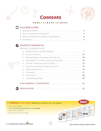 Daily Health & Hygiene Skills Gr. 6-12 - Classroom Complete Press (Life Skills Series) - Image 2