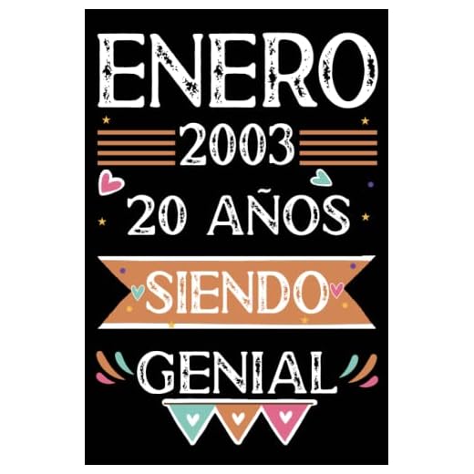 CUADERNO, Enero 2003, 20 Años Siendo Genial: Libro de visitas, cuaderno, 110 páginas de felicitaciones, idea de regalo, regalo Para la esposa, novia, mujer, La madre
