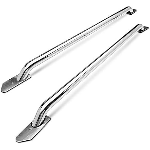 TAC Bed Rails Fit 2014-2024 Silverado/Sierra 1500 6.5' Standard Bed (Exclude Denali CarbonPro Editions) Stainless Steel Truck Accessories -1 Pair Cover