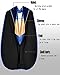YIIOSS Unisex Deluxe Doctoral Graduation Gown with Tam 8-Sided Package and Hood for Doctoral Regalia Black