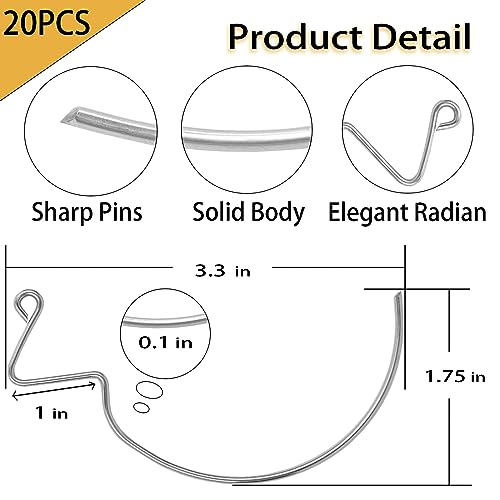 Image of 20Pcs Picture Hanger Hooks Super Hooks for Hanging Drywall Picture Hanging Hooks Heavy Duty Wall Hooks for Hanging Pictures, Photos, Frames, Planters, Art, Clock