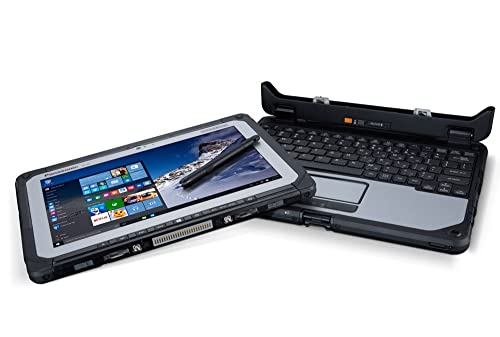 Panasonic Toughbook Cf-20, Intel M5-6Y57 1.10Ghz, 10.1'' Multi Touch, 8Gb, 256Gb Ssd, Wifi, Bluetooth, Webcam, Rear Cam, Windows 10 Pro (Tablet + Keyboard) (Renewed) #TOP1
