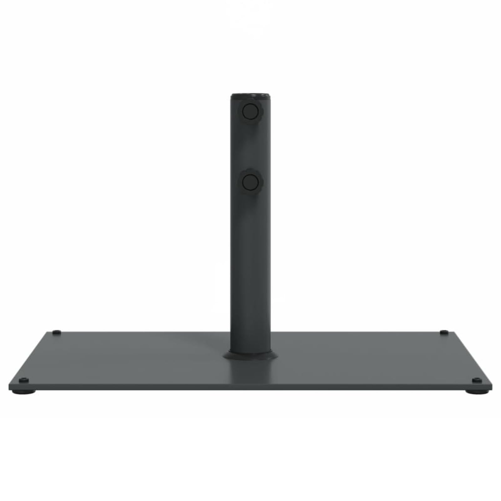 Gecheer Base per Ombrellone, Stabile e Regolabile con Manopola Doppia, 60,5 x 41 x 38 cm, Acciaio e Ferro, Adatta a Pali da 32/38/48 mm, per Esterno e Terrazza