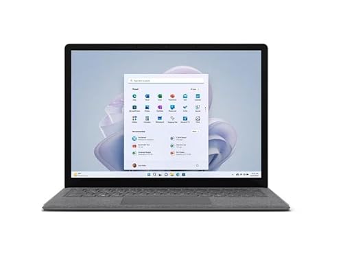Microsoft Surface Laptop 5, 13.5" Pixelsense Touchsreen, 12th Gen Intel i5, 16GB RAM Memory, 512GB SSD, Win 11H Platinum (Renewed)