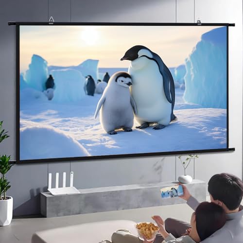 Pantalla manual de proyector 72in 16:9 enrollable