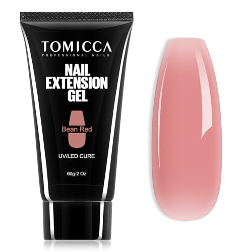 TOMICCA 60g Polygel Acrylgel Für Nägel Nude Quick Extender Gel Polygel Starter Set, Aufbaugel Für Gelnägel Lang Anhaltend&Natürlicher Look Für Anfänger & Salon-Profis