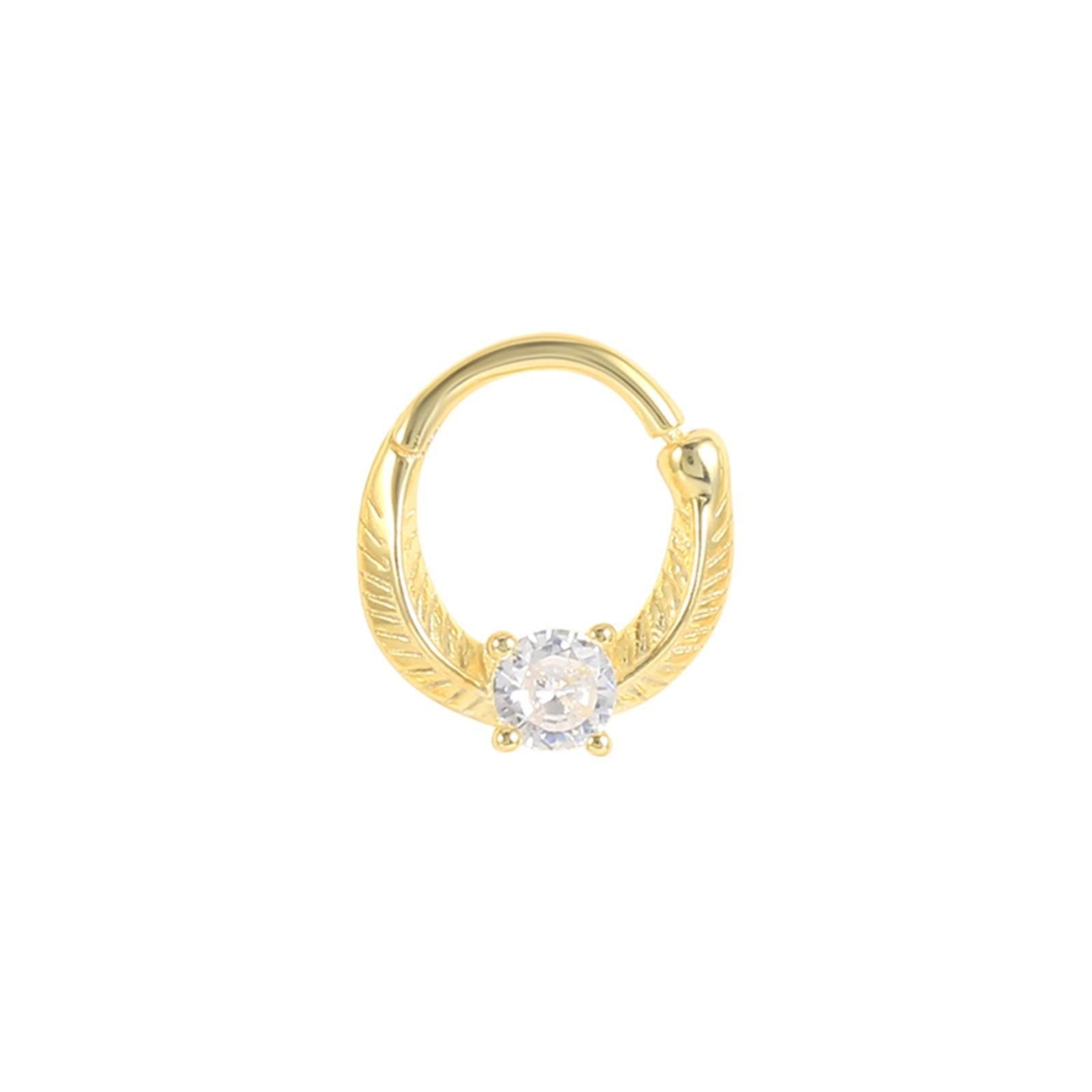 AmDxDPiercing para tragus (1,2 mm, plata de ley 925, anillos de oro para oreja, nariz, piercing con circonitas, para mujeres, 1 unidad, Plata de ley, Cubic Zirconia