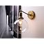 Antique Brass with Clear Glass