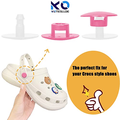 KOTESLLOE 8 PCS Croc Rivets Replacement, Croc Buttons for Shoes, Croc